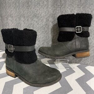 UGG Blayne II Sheepskin Zip Boots